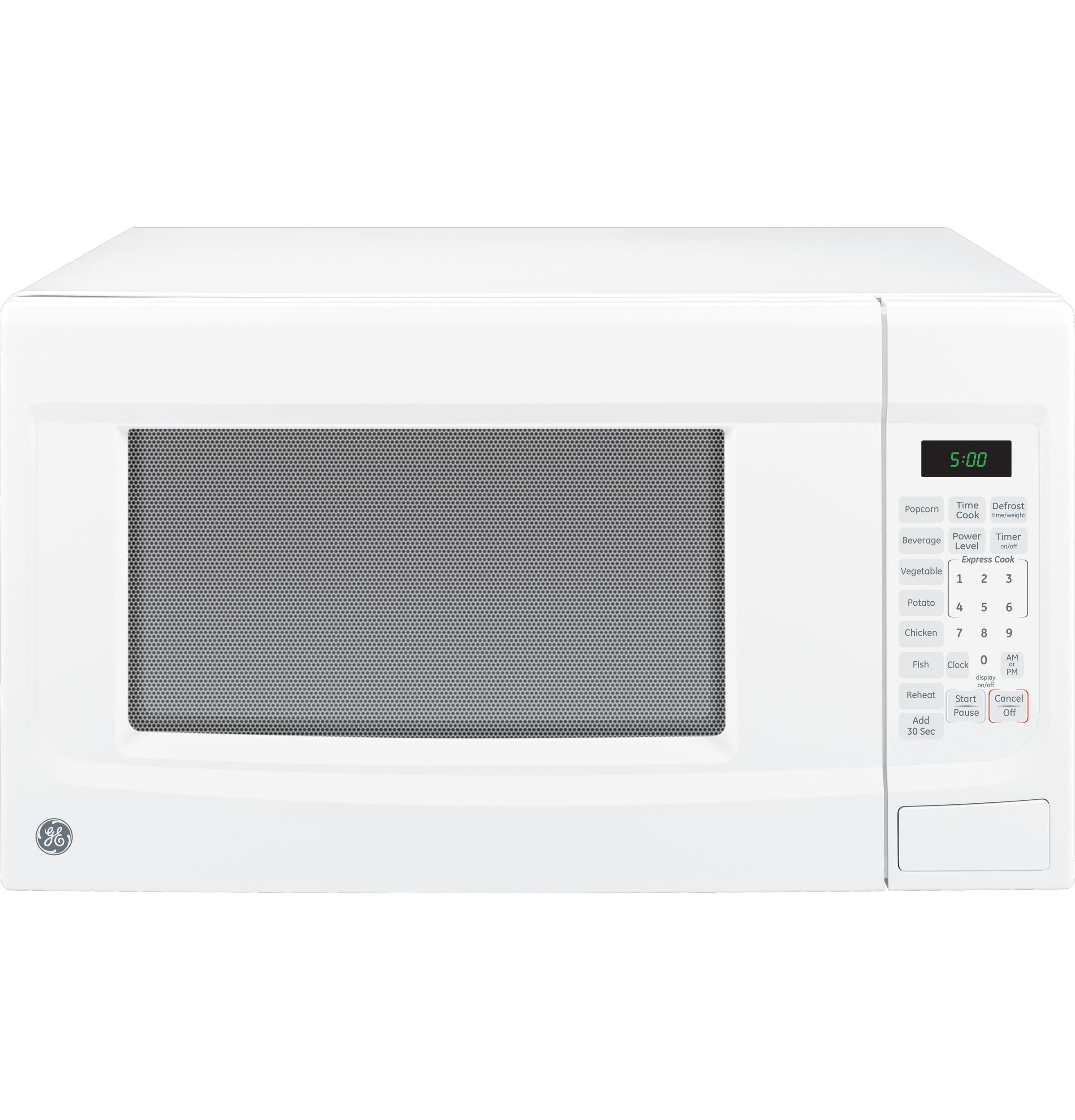 Ge 1.6 cu ft sales countertop microwave white